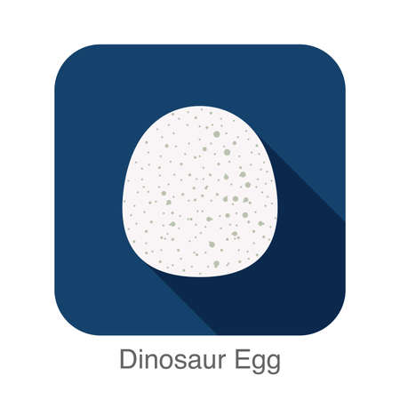 Dinosaurs egg, flat icon designのイラスト素材