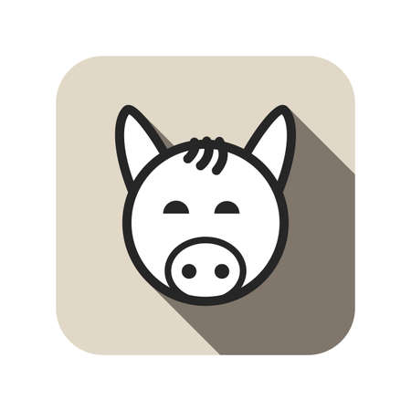Horse icon vectorのイラスト素材