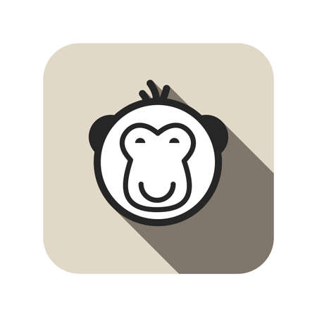 monkey icon vectorのイラスト素材