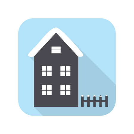 snow on the house, vectorのイラスト素材
