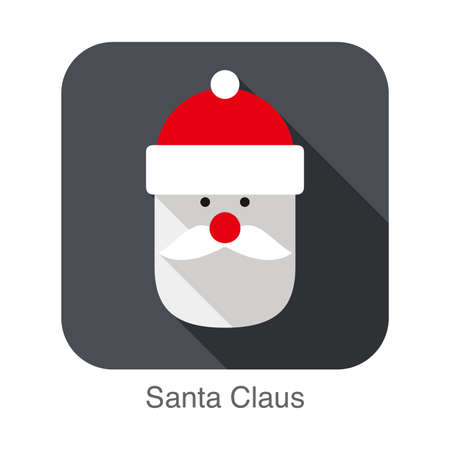 Santa Claus flat icon, vectorのイラスト素材