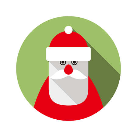 Santa Claus flat icon, vectorのイラスト素材