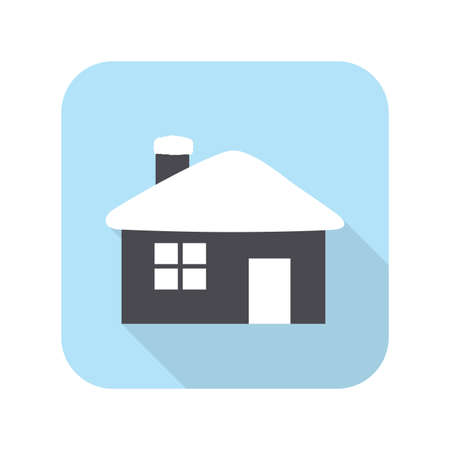 snow on the house, vectorのイラスト素材