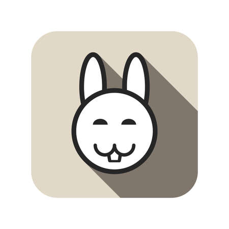rabbit icon vectorのイラスト素材