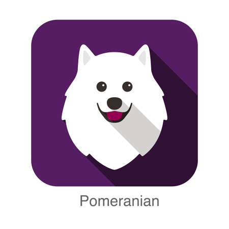 Cartoon breed dog character, dog breed cartoon image seriesのイラスト素材
