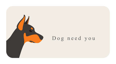 dog character, dog breed cartoon image seriesのイラスト素材