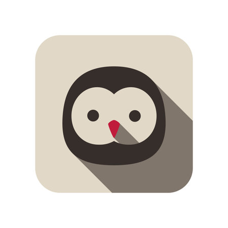 Owl bird flat icon seriesのイラスト素材