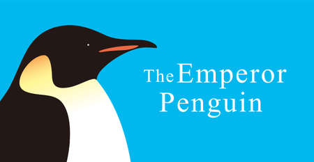 Emperor Penguin, Penguin seed series, close-upのイラスト素材