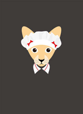Portrait of cat, wearing nurse hat, like nurse, cool styleのイラスト素材