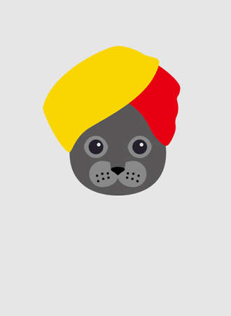 Portrait of cat, wearing hat, like a man, cool style, cosplayのイラスト素材