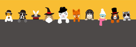 Portrait of animals, wearing something, cool style, cosplayのイラスト素材