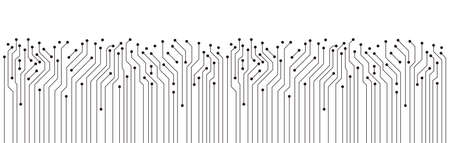 Circuit Board texture Background, seamless patternのイラスト素材