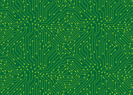 Circuit Board texture Background, seamless patternのイラスト素材