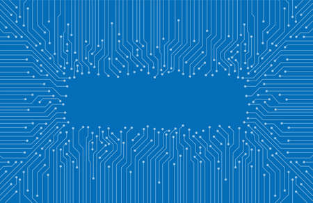 circuit board pattern, Artificial intelligence concept. vector illustrationのイラスト素材