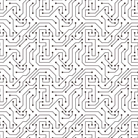 Circuit Board texture Background, seamless patternのイラスト素材