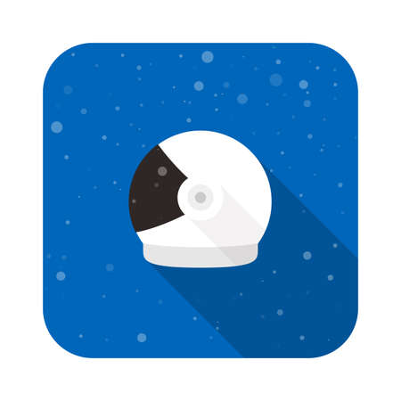 Astronaut helmet on the space vector illustrationのイラスト素材