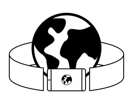 Metaverse and VR concept, 360 viewのイラスト素材
