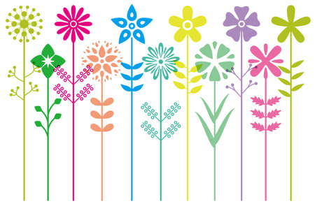 Floral vector pattern backgroundのイラスト素材