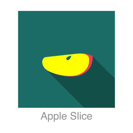 Apple fruit flat icon, vector illustrationのイラスト素材