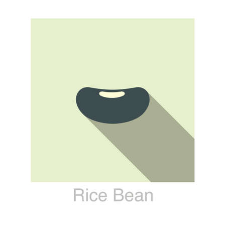 rice bean food flat icon vector illustrationのイラスト素材
