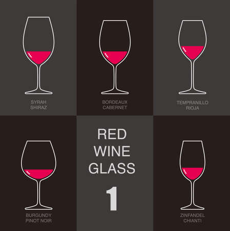 Wine glass cup flat icon design vector illustrationのイラスト素材