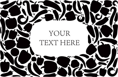 Peppers pattern, backgrounds vector illustrationのイラスト素材