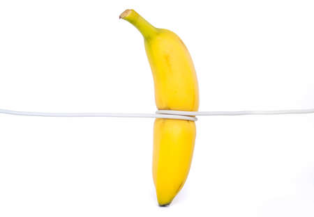 tie the banana with rope, The concept of healthy dietの写真素材