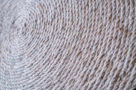 Hemp rope with circleの写真素材