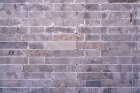 Vintage white wash brick wall texture backgroundの写真素材
