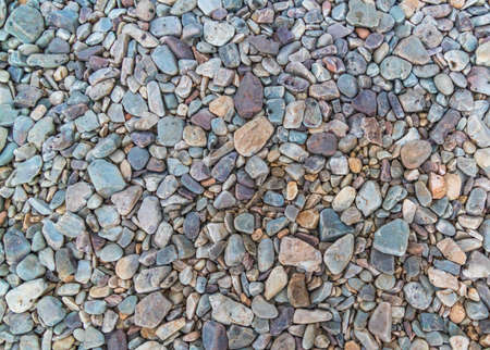 Nature pebbles background. Blue pebbles texture. Stone backgroundの写真素材