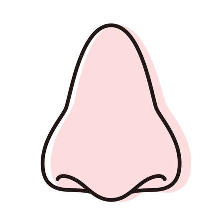 Nose icon, vector illustrationのイラスト素材