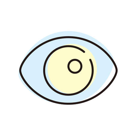 Human eye icon, vector illustrationのイラスト素材