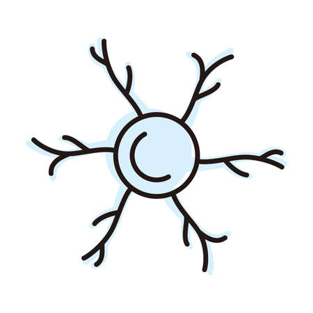 Human neuron icon, vector illustrationのイラスト素材