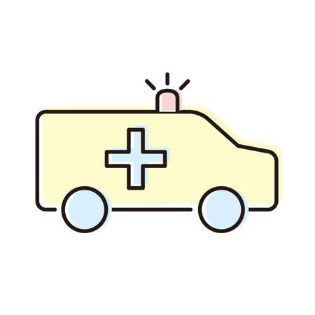 Ambulance vector iconのイラスト素材