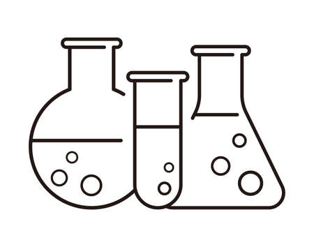 Lab flask icon. vectorのイラスト素材