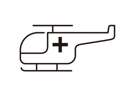 Emergency Helicopter Illustration iconのイラスト素材