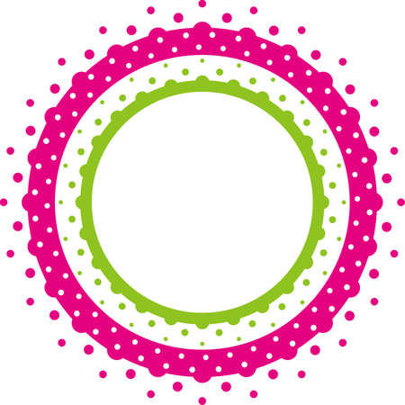 Abstract Halftone Circle Polka Design Element vector illustrationのイラスト素材