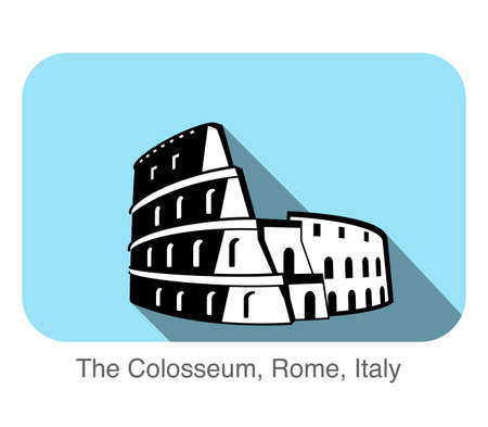 Colosseum, famous Landmark of the world series, Famous scenic spotのイラスト素材