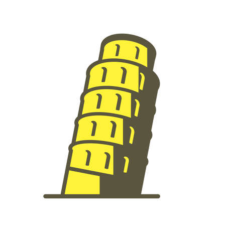 Pisa. famous Landmark of the world series, , Famous scenic spotのイラスト素材