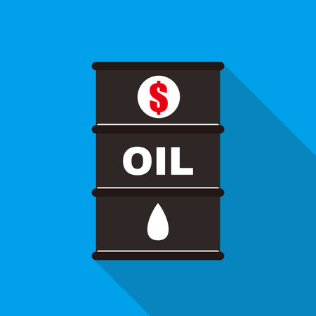 oil barrel, gas, money, business, vector illustrationのイラスト素材