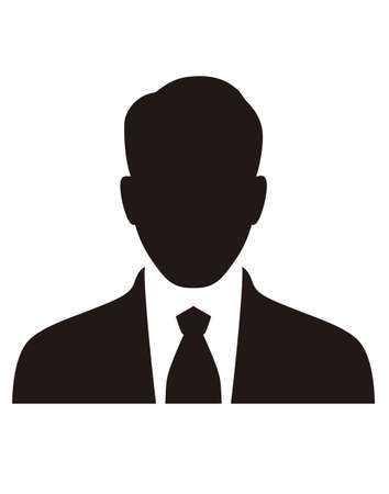 Businessman ID photo, vector illustrationのイラスト素材