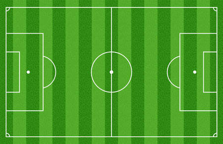 Grass football soccer field, vector illustrationのイラスト素材