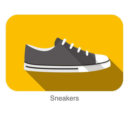 Old style sport sneakers shoe vector illustrationのイラスト素材