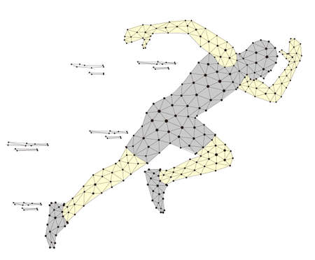Running people in motion.のイラスト素材