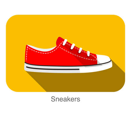 Old style sport sneakers shoe vector illustrationのイラスト素材