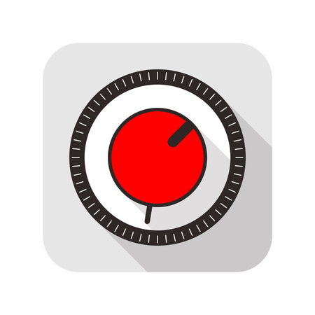 Clock flat fashion icon design, watch icon, vectorのイラスト素材