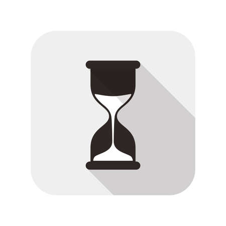 Hourglass clock flat fashion icon design, watch icon, vectorのイラスト素材