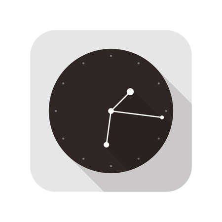 Space clock flat fashion icon design, watch icon, vectorのイラスト素材