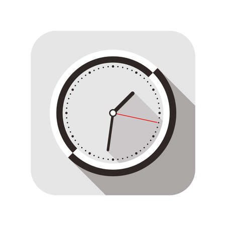 Clock flat fashion icon design, watch icon, vectorのイラスト素材