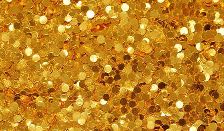 golden glitter texture christmas abstract background. gold sequins.の素材